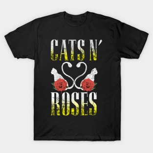 CATS AND ROSES T-Shirt